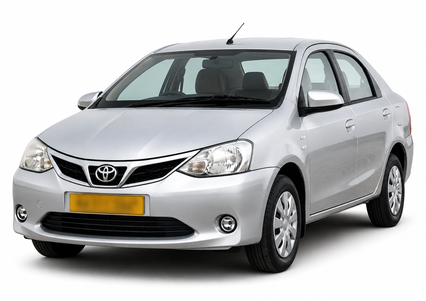 Toyota Etios sedan for airport transfers and city rides